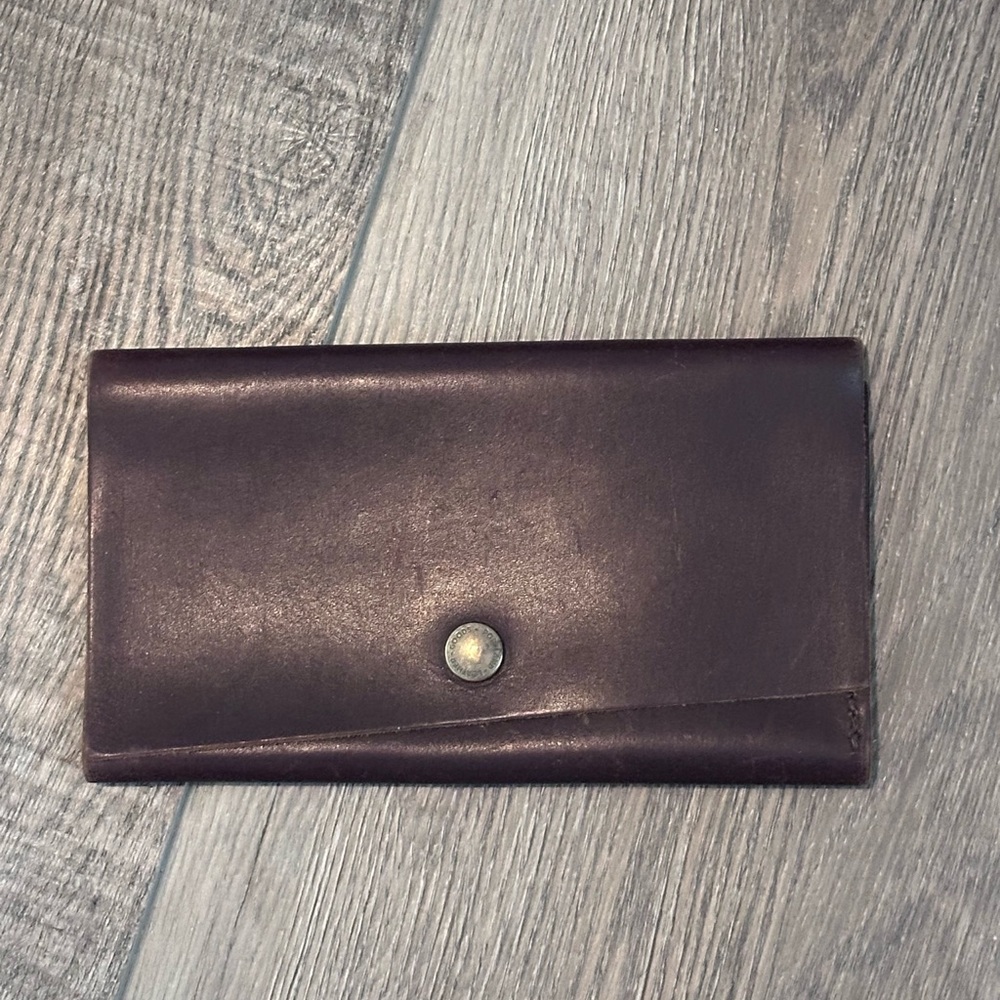 Portland Leather Cognac Leather Rancher Wallet